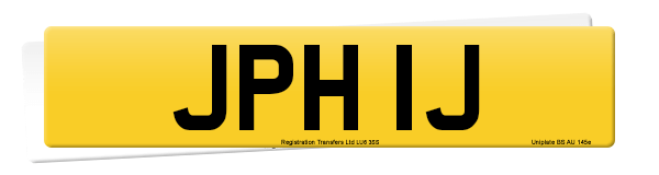 Registration number JPH 1J